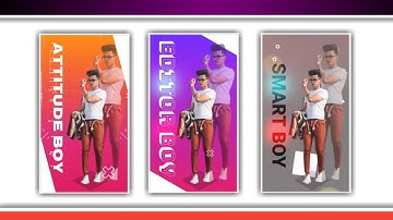 Attitude boy status video | How to create trending whatsapp status in kinemaster | kinemaster