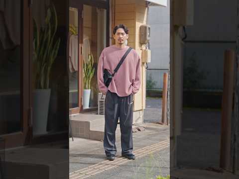 ピンクにグレーを合わせるのは定番で可愛い