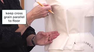 front bodice draping