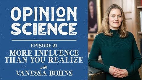 Dr. Vanessa Bohns: You