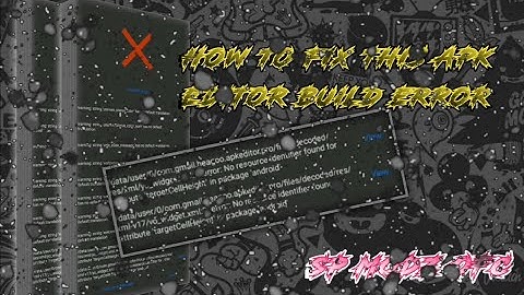 HOW TO FIX THIS APK EDITOR BUILD ERROR | SP MODZ OFC