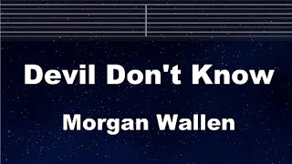 Practice Karaoke♬ Devil Don’t Know - Morgan Walle 【With Guide Melody】 Instrumental, BGM