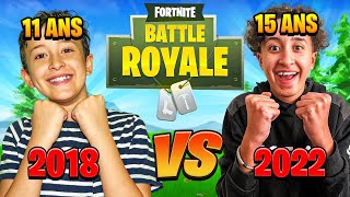 MIGON 2018 vs MIGON 2022 sur FORTNITE BATTLE ROYALE ! (4 ans plus tard)