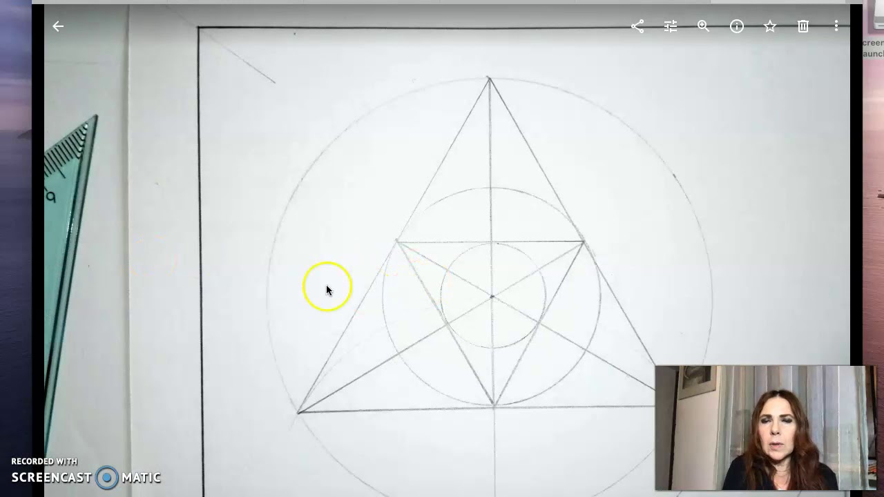 TRIANGOLO EQUILATERO o divisione della circonferenza in 3 parti uguali