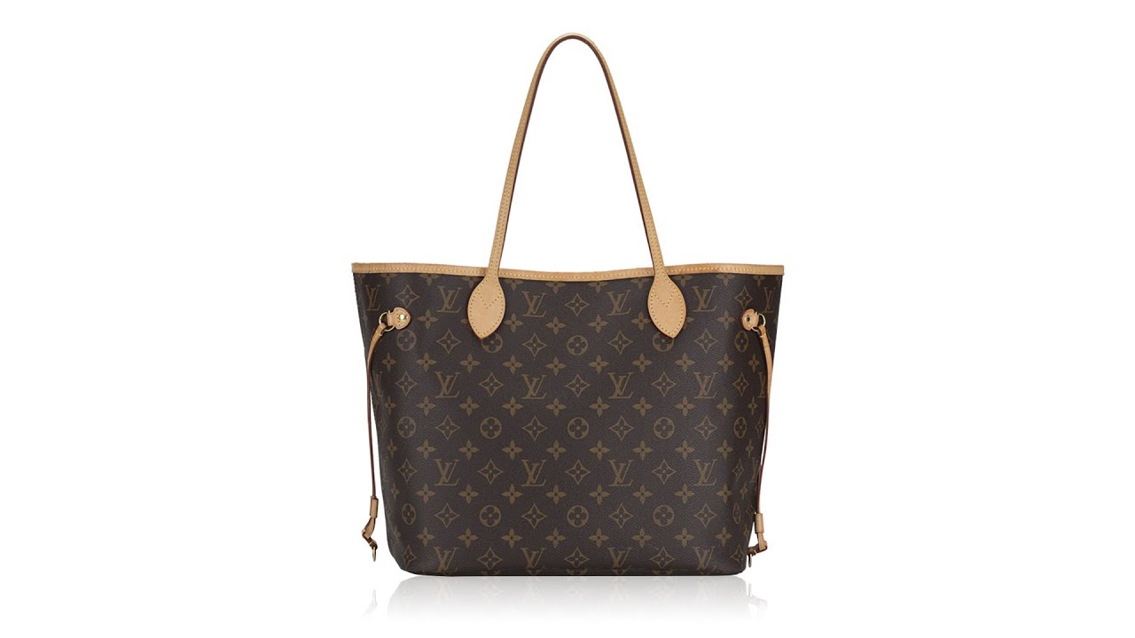 Louis Vuitton Neverfull mm Monogram Canvas Tote Bag 2008