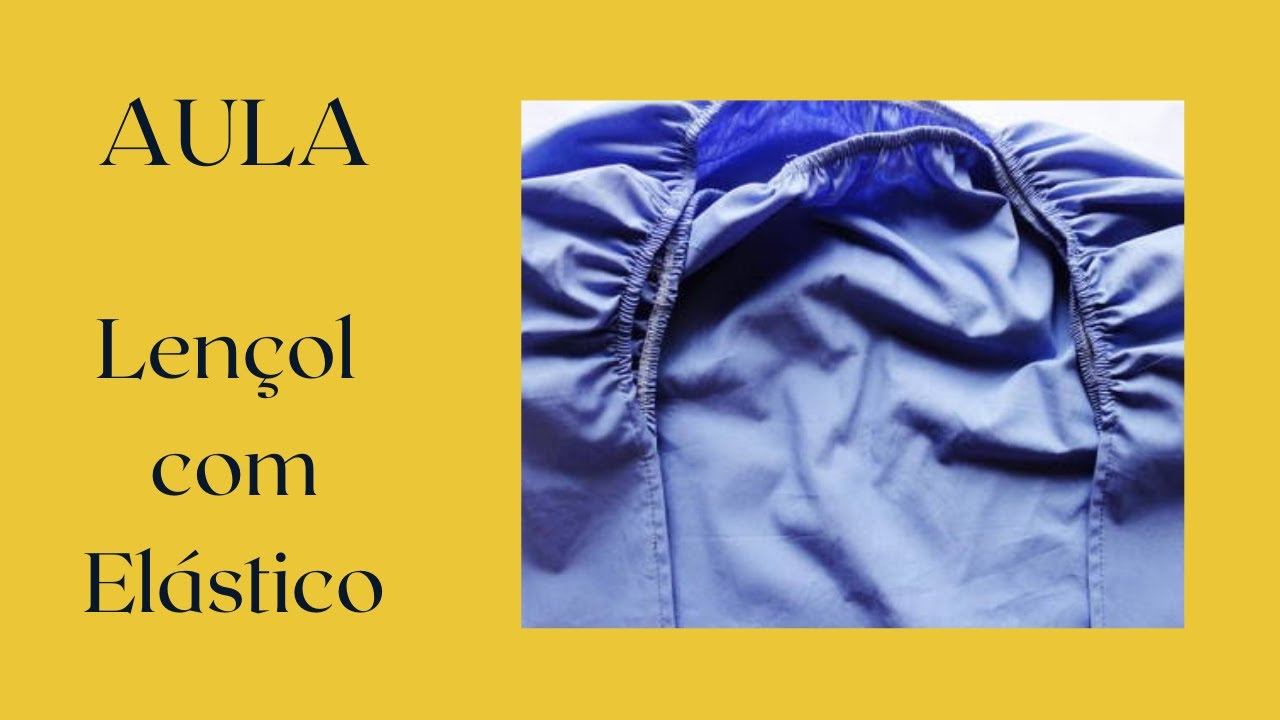 Como fazer LENÇOL DE BERÇO com elástico - enxoval do bebê