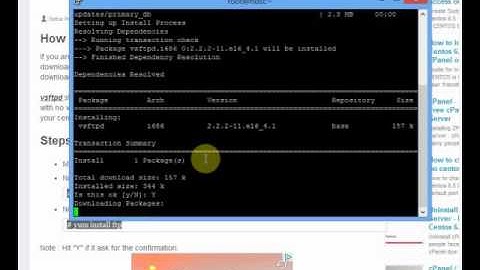 How to install vsftpd on vps server