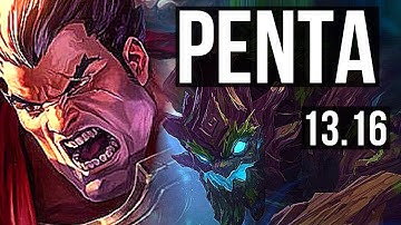 DARIUS vs MAOKAI (TOP) | Penta, 4.1M mastery, 500+ games, Legendary | NA Grandmaster | 13.16