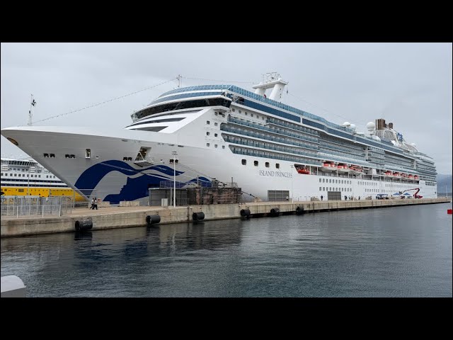 LIVE SAILAWAY AJACCIO CORSICA FRANCE ISLAND PRINCESS GRAND MEDITERRANEAN ODYSSEY