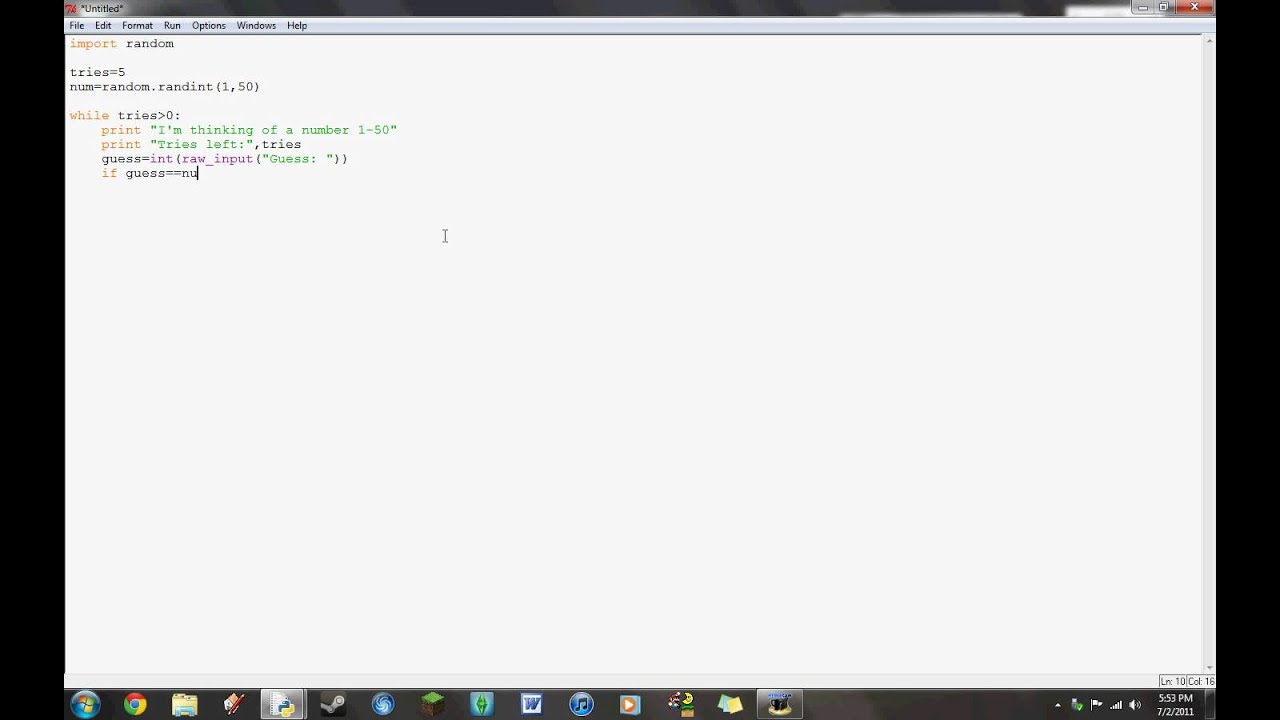 Python: Making a number guessing game - YouTube