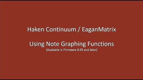 Haken Audio / EaganMatrix - Using the Note Graphing Function
