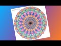 How to draw a mandala for beginners  stepbystep color mandala art  vanithaarts mandalatutorial