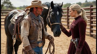 “If You’re a Real Cowboy, Ride My Stallion!” the Widow Challenged—25 Failed, One Lonely Cowboy Won
