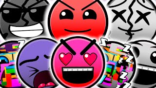 Custom Geometry Dash Difficulty Faces But Everyone Is Reverse Version 4.4