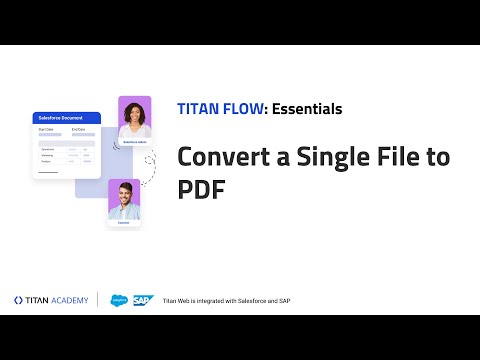 Titan Flow - Convert a Single File to PDF