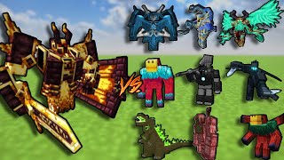 Ignis Vs Minecraft 9 Strongest Bosses Minecraft Mobbattle
