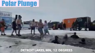 Saturday Afternoon Polar Plunge In Detroit Lakes, Minnesota