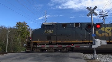 CSX ES40DC 5252 w/ Weird K5HL Leads Loaded Ballast W080-11 on 11/14/21 (Part 2)