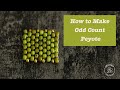 How to make odd count peyote beading