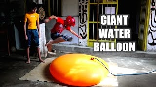 Boys vs. Giant Water Balloon