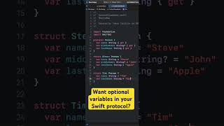 Making protocol variables optional #swift #swiftprogramming #tutorial