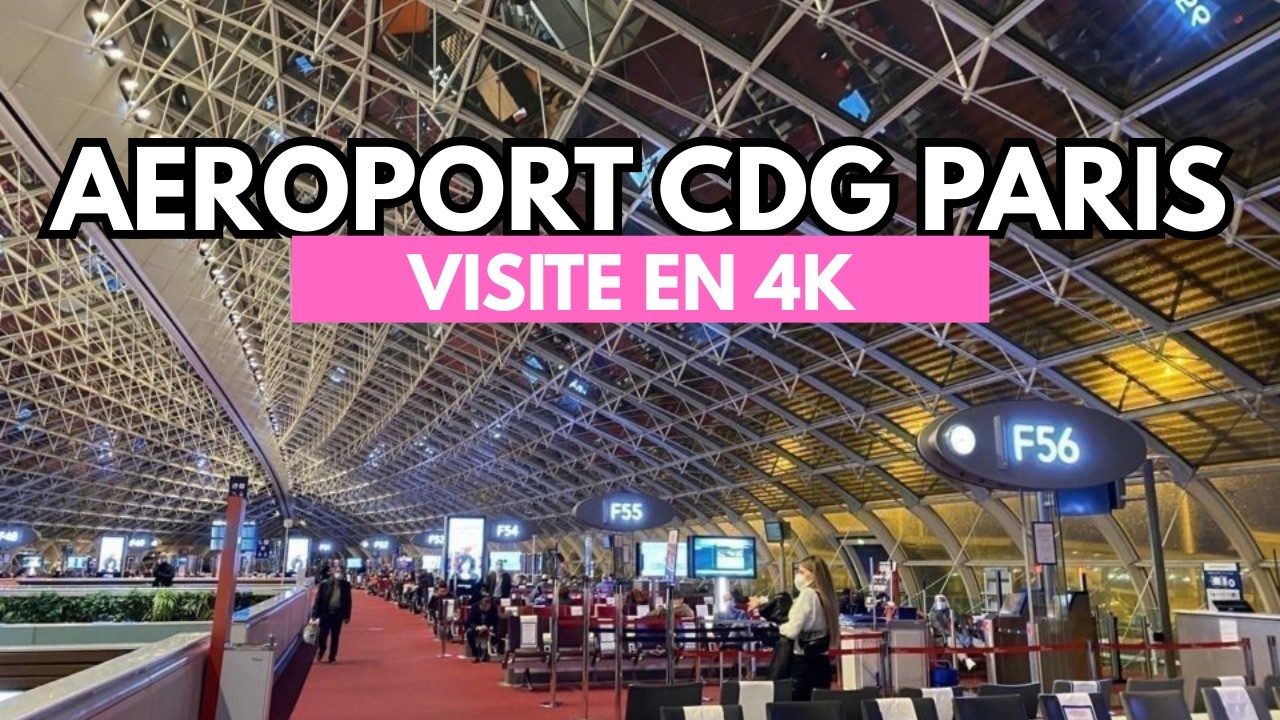 Aéroport Paris CDG 🇫🇷 | Comment aller du Terminal 2F au 2G – Walking Tour 4K