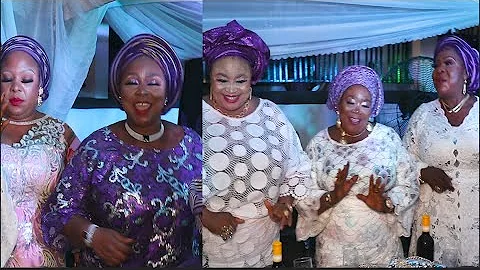 Yetunde Wunmi, Fali Werepe, &Madam Saje Compete On The Dance Floor At The Laide Bakare House Opening