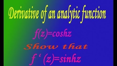 How to find derivative of an analytic function third example(PART-3) BY EASY MATHS EASY TRICKS