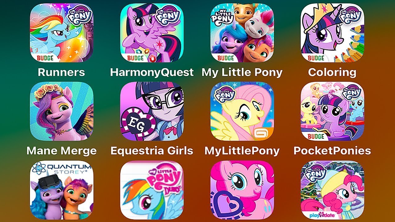 My Little Pony Rainbow Runners против Harmony Quest против My Little Pony World против MLP Equest...