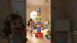 Full 🧱 BUILD A GIANT BLOCK TOWER! 🌈 | Building Blocks Song for Kids #Shorts #kids #cartoon News