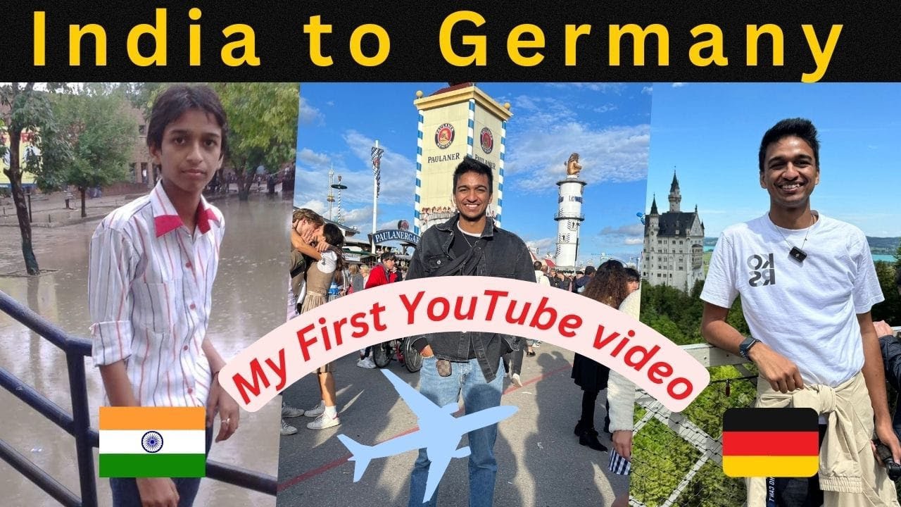 My Journey from Delhi to Germany: My First Ever YouTube Video