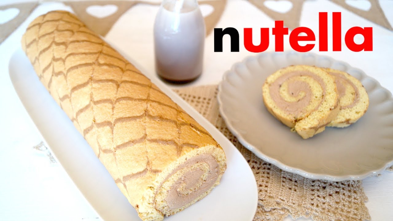 Brazo de Gitano de Nutella / Receta Roll Cake