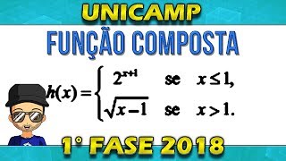 Unicamp Função Composta Questão 20 Resolvida 2018 1° Fase Matemática