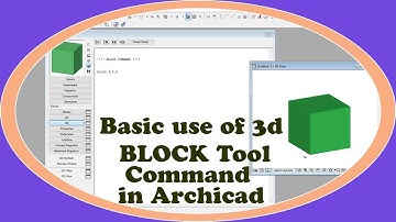 #Archicad #begineer #Tutorial - #Basic #use of #3D Block GDL #Tool Command to Create #3D #GDL #Model