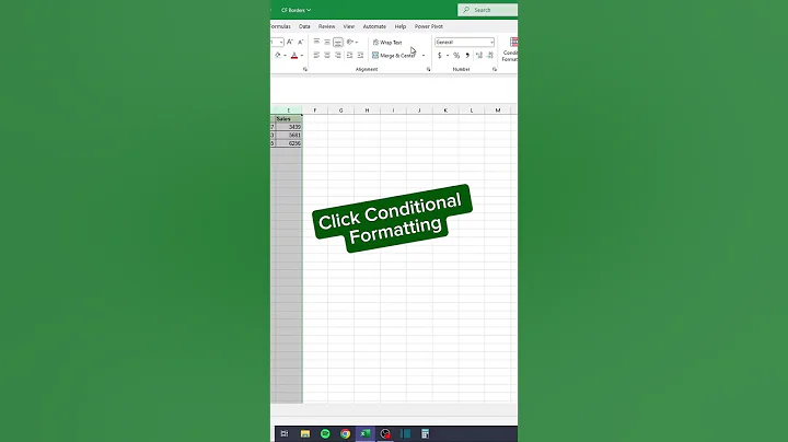 Conditional Format Borders in Excel‼️ #excel
