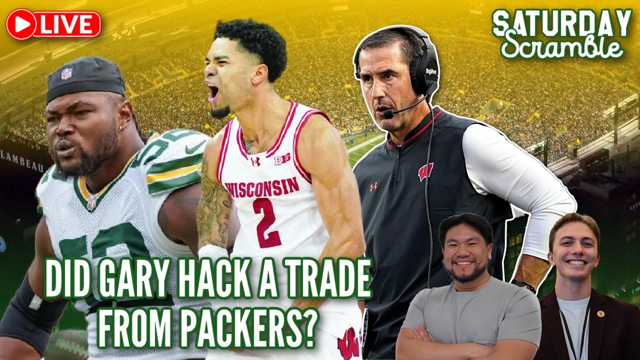 LIVE: Rashan Gary’s Deleted Message 👀 + Luke Fickell & Badgers Basketball vs Purdue