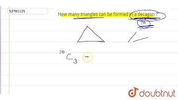 How many triangles can be formed in a decagon ?