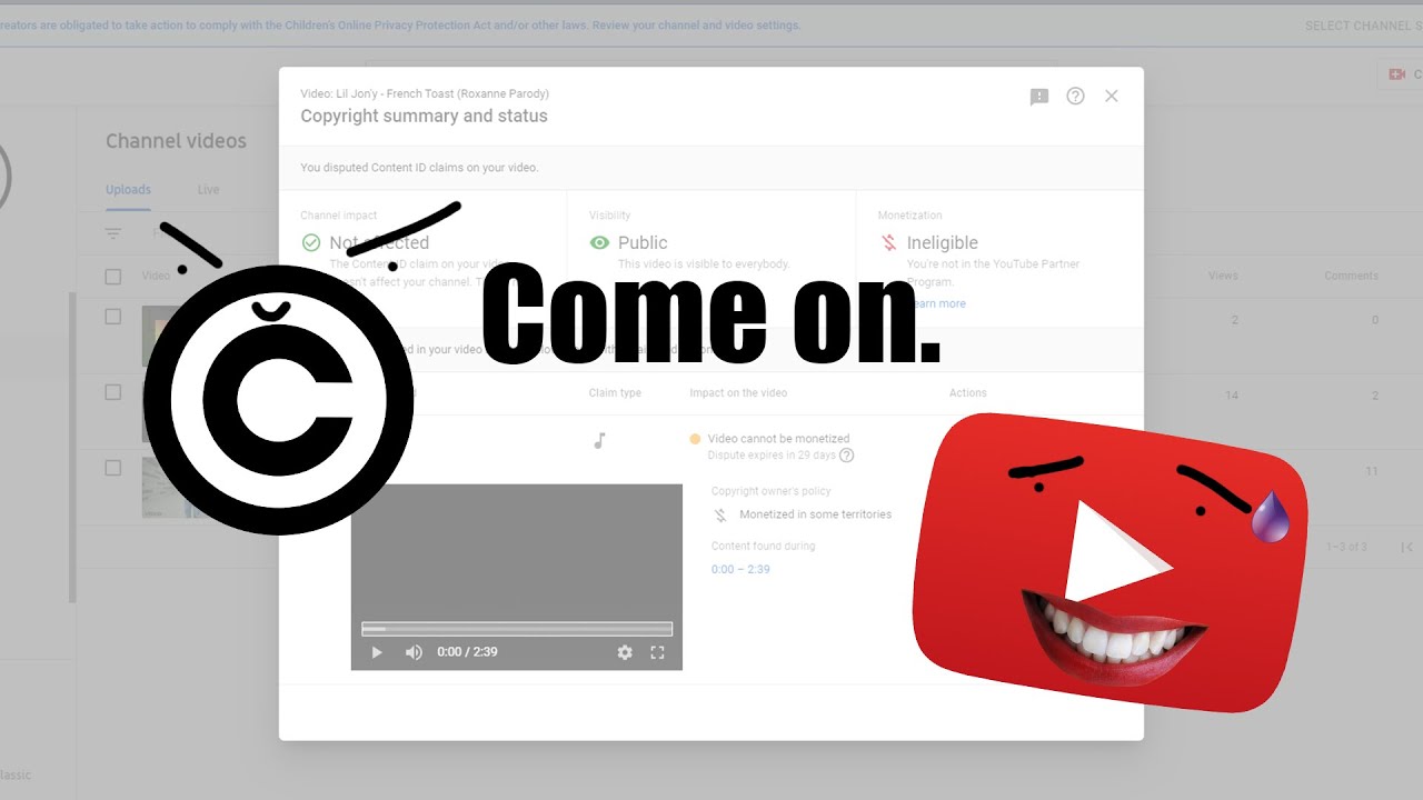 YouTube's copyright system is COMPLETELY broken... - YouTube