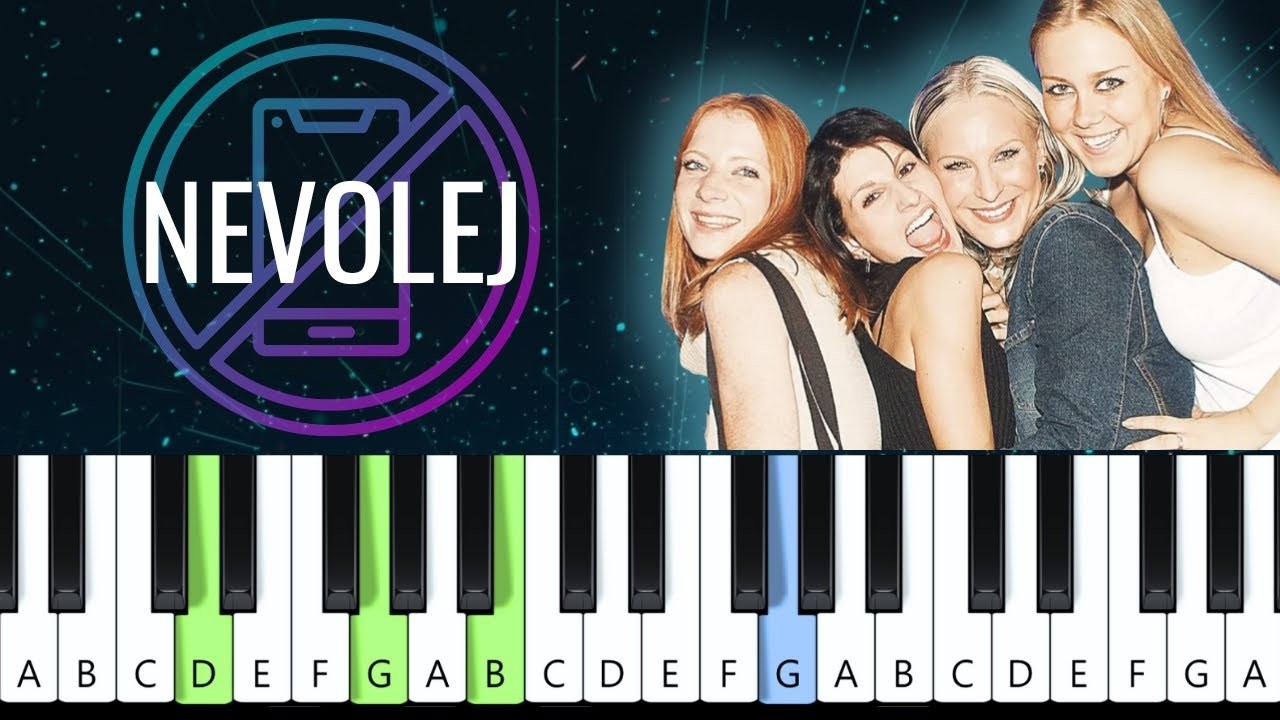 Holki - Už mi nevolej  (piano tutorial | noty | MIDI | české písničky)