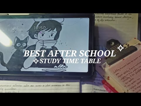 Best study timetable for school✧ Watch if you're tired🧘🏻♀️👩🏻🔬 #vlog #yt
