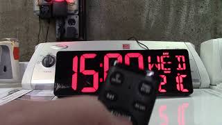 XREXS Large Digital Clock With Date And Temperature Display Review