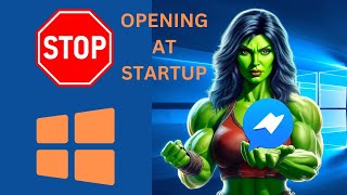 how to prevent facebook messenger from opening on startup in windows 10 | gearupwindows tutorial