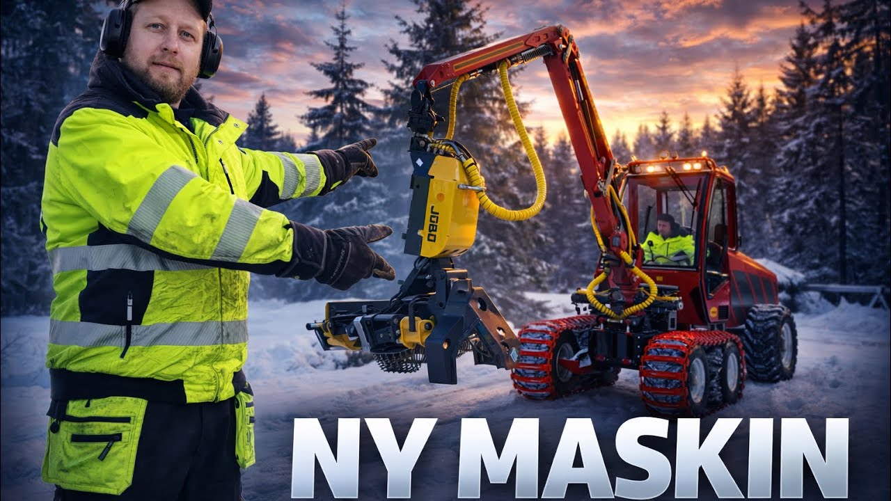 Andreas köpte Kranman's nya supermaskin #kranman #skördare #harvester