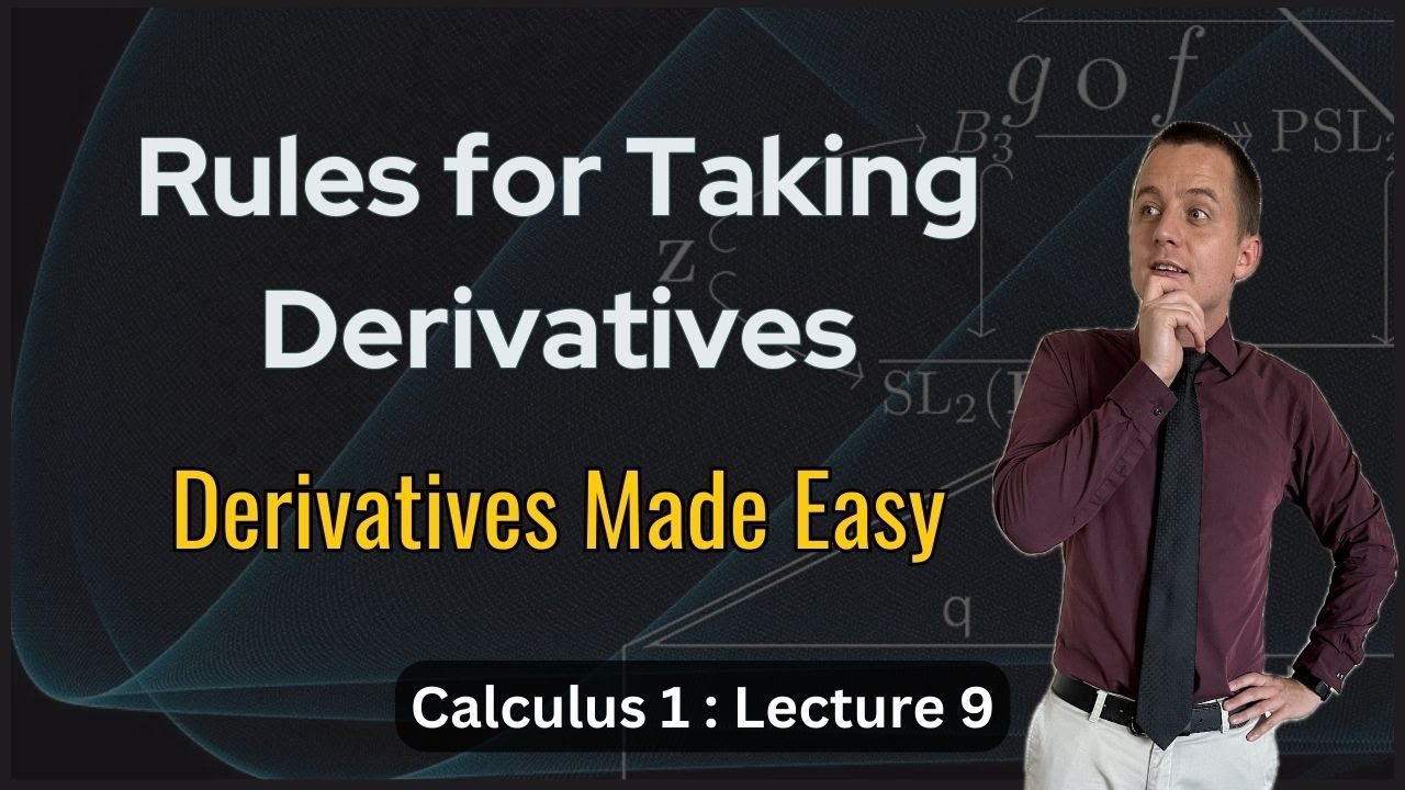 Differentiation Rules, Rates of Change, & Derivatives of Trig Functions - Lecture 9 (Calculus 1)