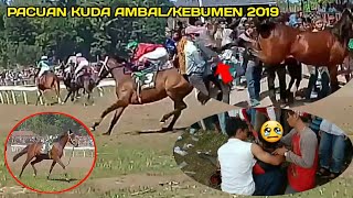 PACUAN KUDA AMBAL 2019 Kecelakaan kuda