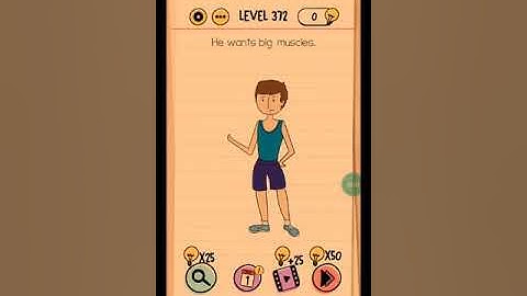 Brain test tricky puzzle level #372 walkthrough solution