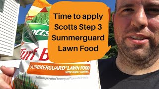 Scotts Step 3 Summerguard  Lawn Food Application
