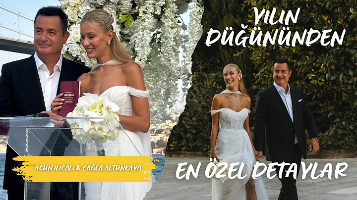 Acun Ilıcalı ile Ayça Çağla Altunkaya muhteşem bir tören ile evlendi