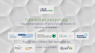 Chemical recycling – depolymerisation of polystyrene waste to styrene monomer