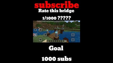 How to make best and easy rope bridge 🌉 build tutorial #minecraft #viralshort